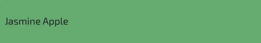 Jasmine Apple